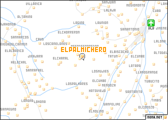 map of El Palmichero