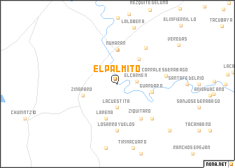 map of El Palmito