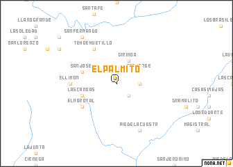 map of El Palmito