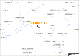 map of El Palmito