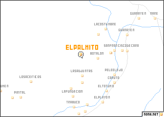 map of El Palmito