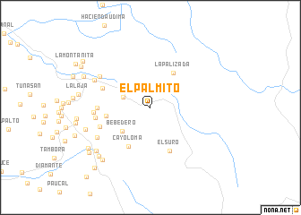 map of El Palmito