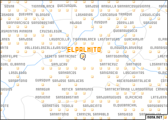 map of El Palmito