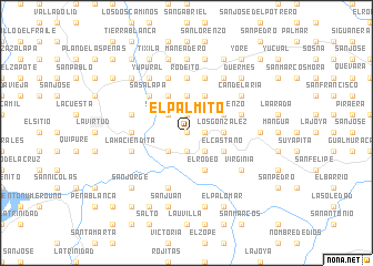 map of El Palmito