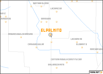 map of El Palmito