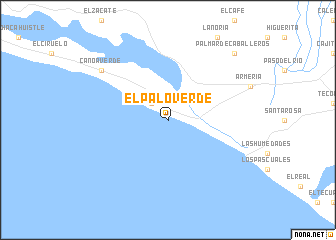 map of El Palo Verde