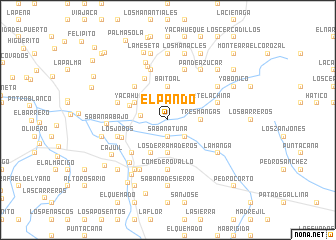 map of El Pando