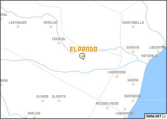 map of El Pando