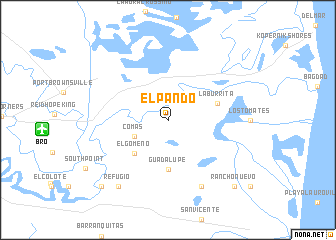 map of El Pando