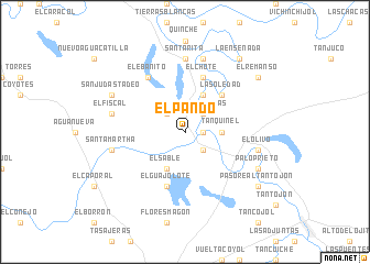 map of El Pando