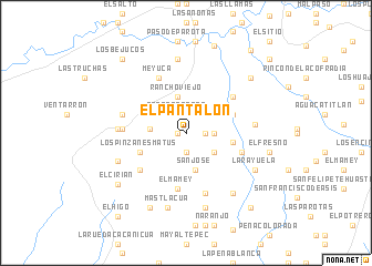 map of El Pantalón