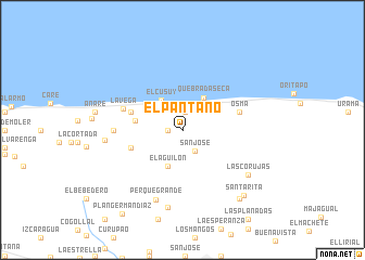 map of El Pantano