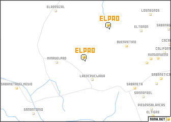 map of El Pao