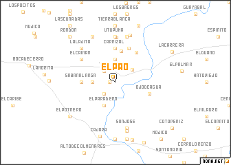 map of El Pao