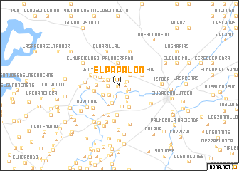 map of El Papalón