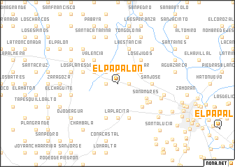 map of El Papalón