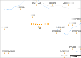 map of El Papalote