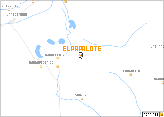 map of El Papalote