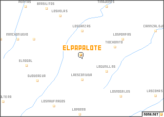 map of El Papalote