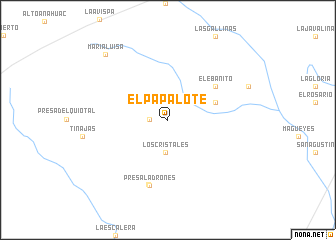 map of El Papalote