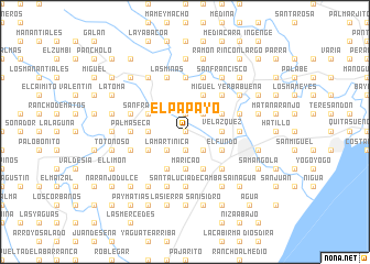 map of El Papayo