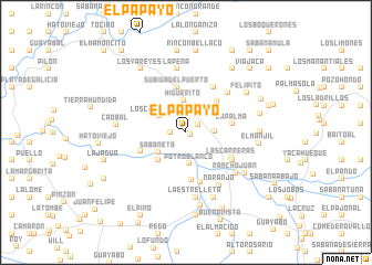 map of El Papayo