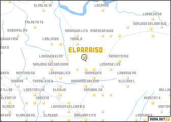 map of El Paraíso
