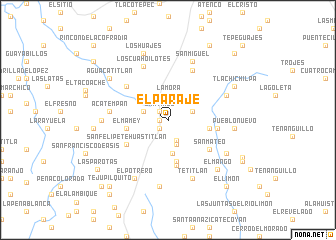 map of El Paraje