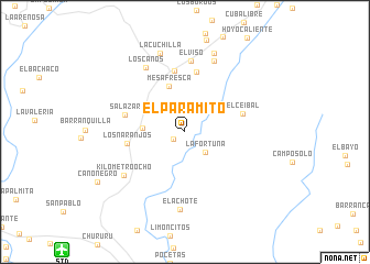 map of El Paramito