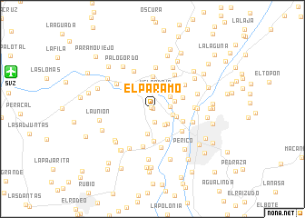 map of El Páramo