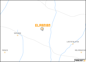 map of El Parián