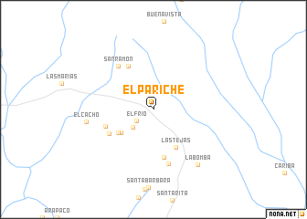map of El Pariche