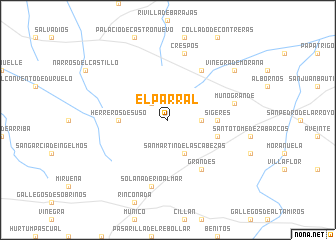 map of El Parral