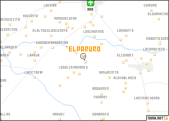 map of El Paruro