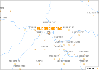 map of El Paso Hondo