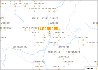 map of El Paso Real