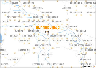 map of El Paso Viejo