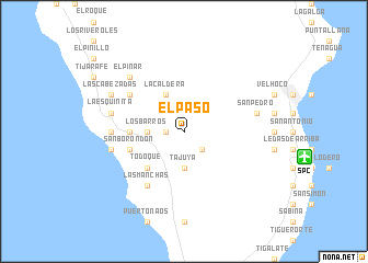 map of El Paso