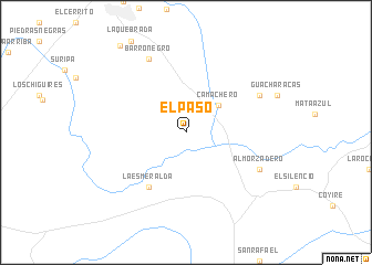 map of El Paso