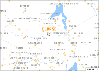 map of El Paso