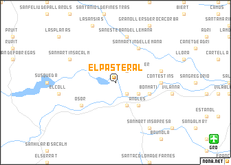 map of El Pasteral