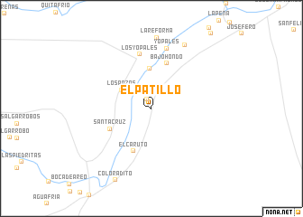 map of El Patillo