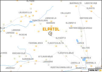 map of El Patol