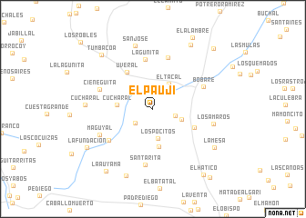 map of El Paují