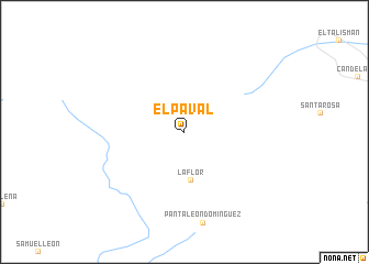 map of El Paval