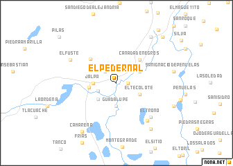 map of El Pedernal