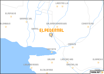 map of El Pedernal