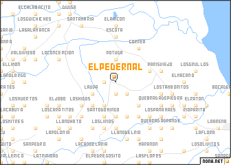 map of El Pedernal