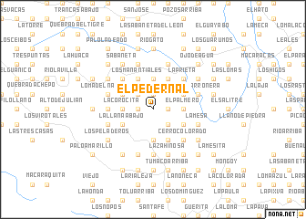 map of El Pedernal