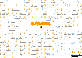 map of El Pedernal